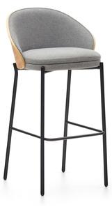 Szaro-naturalny hoker (wysokość siedziska 77 cm) Eamy – Kave Home