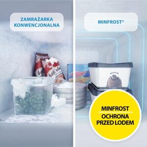 Lodówka BEKO b100 RS9051PN MinFrost LED 85cm Srebrna