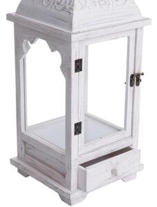Lampion MY HOME White Cubby 66608 Biały