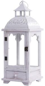Lampion MY HOME White Cubby 66608 Biały