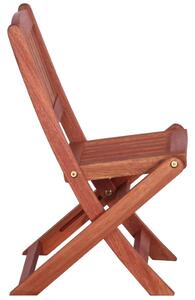Zestaw drewnianych krzeseł ogrodowych dla dzieci - Pecco