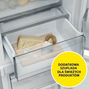Lodówka Candy CNBQT3518E Total No Frost Circle Fresh Szuflada na owoce i warzywa
