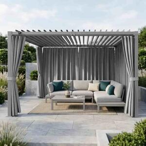Pergola multiklimatyczna 3x3 m - metalowa z regulowanym stalowym dachem 9 m²