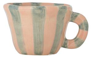 Jasnozielono-jasnoróżowa ceramiczna filiżanka na espresso 110 ml Nini – Bloomingville