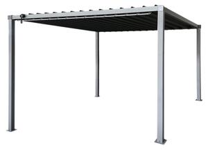 Pergola multiklimatyczna 3x3 m - metalowa z regulowanym stalowym dachem 9 m²