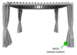 Pergola multiklimatyczna 3x3 m - metalowa z regulowanym stalowym dachem 9 m²