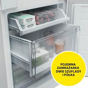 Lodówka Candy CNBQT3518E Total No Frost Circle Fresh Szuflada na owoce i warzywa
