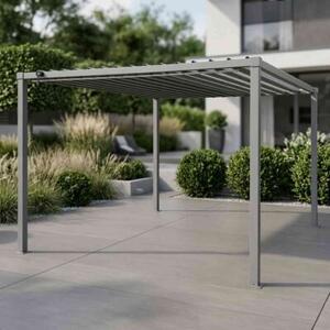 Pergola multiklimatyczna 3x3 m - metalowa z regulowanym stalowym dachem 9 m²
