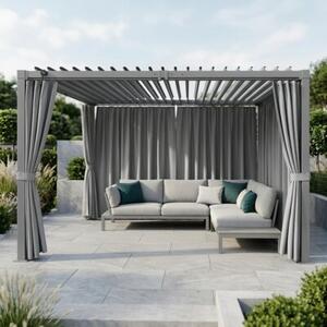 Pergola multiklimatyczna 3x3 m - metalowa z regulowanym stalowym dachem 9 m²