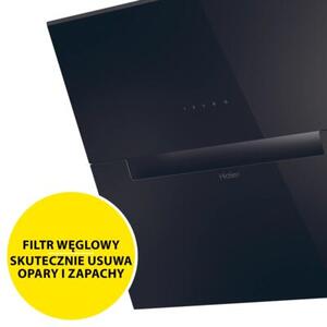 Okap HAIER HADG6CBS4B Seria ID 650m3/h Klasa A++ 4 tryby pracy OÅwietlenie LED