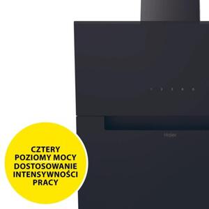 Okap HAIER HADG6CBS4B Seria ID 650m3/h Klasa A++ 4 tryby pracy OÅwietlenie LED