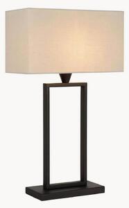 Lampa stołowa z lnianym kloszem Bailo