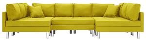 Sofa modułowa z żółtej tkaniny - Astoa 9Q