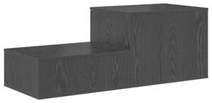 Szafka do przechowywania 2 szt. czarny dąb 127 x 41 x 40 cm