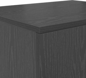 Szafka do przechowywania 2 szt. czarny dąb 127 x 41 x 40 cm