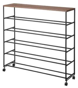 Czarny metalowy regał na buty 90,5x87x26 cm Tower – YAMAZAKI