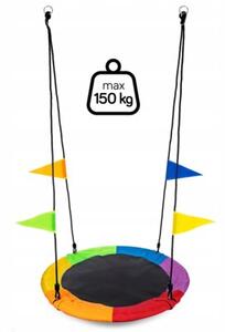 Bocianie Gniazdo Huśtawka Ogrodowa Dla Dzieci 100Cm Duża Mocna 150Kg Xxl