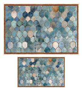 Niebieskie dywaniki łazienkowe zestaw 2 szt. 60x100 cm – Foutastic
