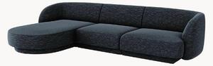 Sofa narożna z szenilu Miley (4-osobowa)