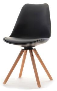 Krzesło z obrotowym siedziskiem luis rot czarne