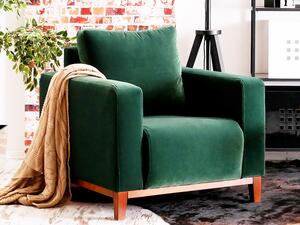 Skandynawski fotel do małego salonu stockholm zielony