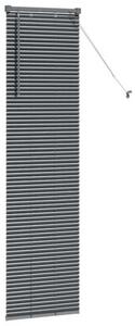 Nowoczesne żaluzje weneckie ciemnoszare z aluminium 175 x 50 cm
