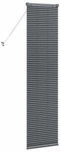 Nowoczesne żaluzje weneckie ciemnoszare z aluminium 175 x 50 cm