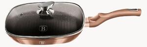 Patelnia grillowa z pokrywką Metallic Line Rose Gold Edition
