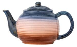Niebiesko-pomarańczowy ceramiczny dzbanek do herbaty z sitkiem 890 ml Tatum – Bloomingville