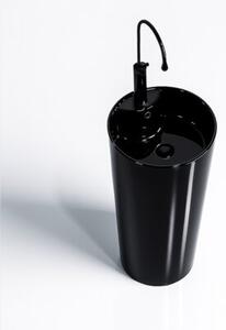 Umywalka wolnostojąca HYDROSAN LINO-BL-400 Okrągły Czarny