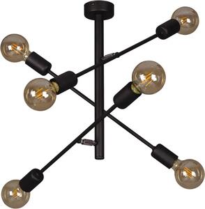 Czarna loftowa lampa wisząca patyki - S139-Lemos