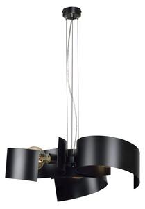 Czarna nowoczesna metalowa lampa wisząca - D012-Teviso