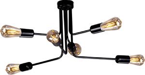 Czarna lampa sufitowa industrialna - S143-Binta