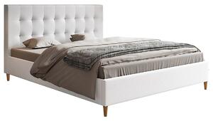Pojedyncze łóżko z zagłówkiem do sypialni - Haven 120x200 - 48 kolorów