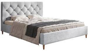 Podwójne łóżko z zagłówkiem 140x200 Colette - 48 kolorów
