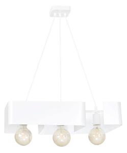 Biała nowoczesna lampa metalowa wisząca - D015-Rainer