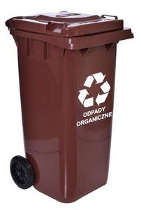 Brązowy śmietnik na odpady organiczne - Mico