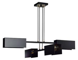 Czarna regulowana lampa wisząca w stylu loft - D019-Hertis