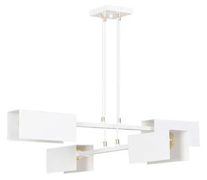 Biała nowoczesna loftowa lampa wisząca - D019-Hertis