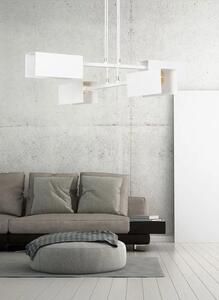 Biała nowoczesna loftowa lampa wisząca - D019-Hertis