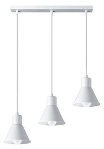 Biała potrójna lampa wisząca nad stół - S167-Melvi