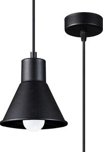 Czarna lampa wisząca w stylu loft - S166-Melvi