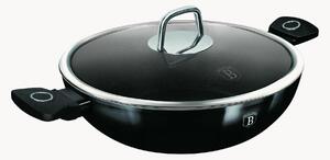 Wok z powłoką zapobiegającą przywieraniu z pokrywką Black Vantage