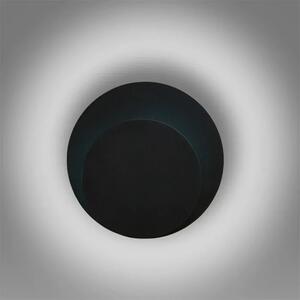 Czarny okrągły nowoczesny kinkiet - D028-Tavon