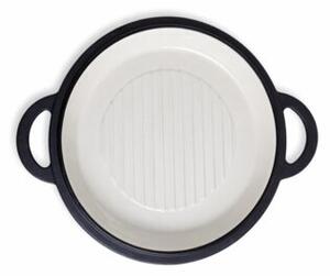 Kociołek żeliwny garnek na ognisko 2w1 emaliowany 8L grill ROSSNER