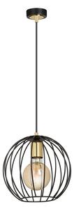 Czarna nowoczesna loftowa lampa wisząca - D029-Lisen
