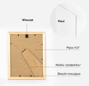 Ramka na zdjęcia 18x24 cm z drewna surowego sosnowa ramka DIY FRAMAI®