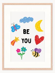 Oprawiony druk cyfrowy Be You, różne rozmiary