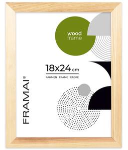 Ramka na zdjęcia 18x24 cm z drewna surowego sosnowa ramka DIY FRAMAI®