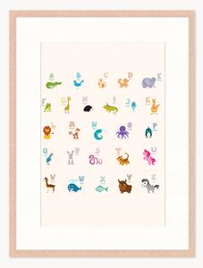 Oprawiony druk cyfrowy The Alphabet, różne rozmiary
